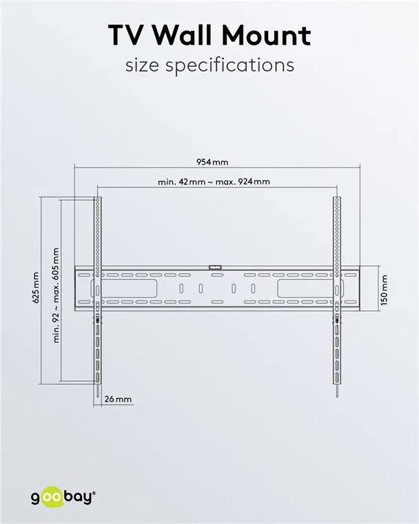TV Wall Mount Pro Fixed XL (43-100 Inch) - ViewSonic Store