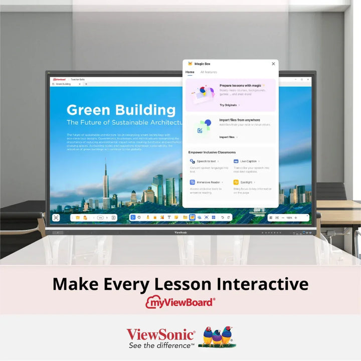 ViewSonic 75" ViewBoard® IFP7551 Enterprise Device Licensing Agreement (EDLA) 4K Interactive Display - ViewSonic Store