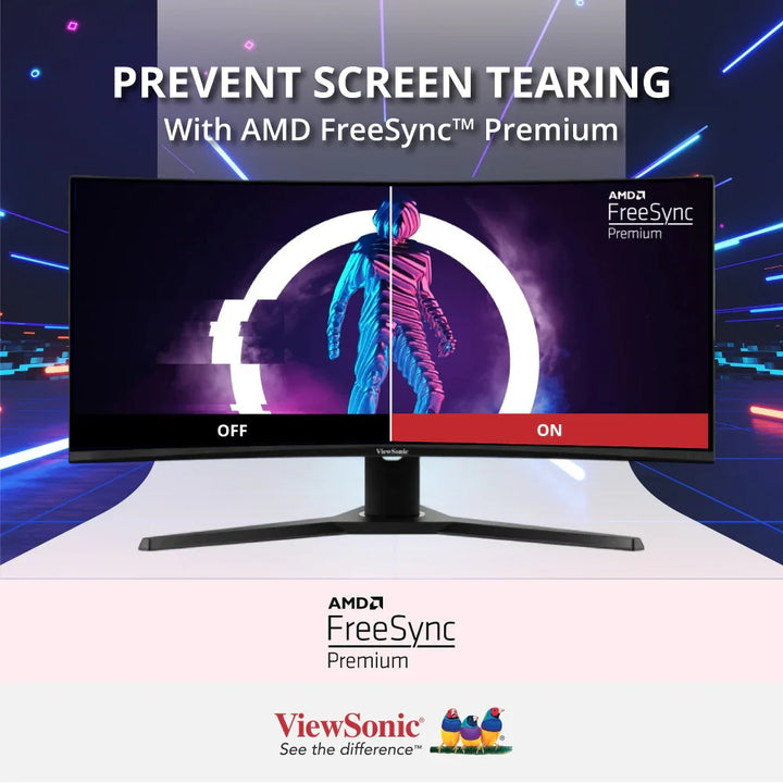 ViewSonic VX3418-2KPC 34” UWQHD 144Hz Curved Gaming Monitor 3440x1440 - ViewSonic Store