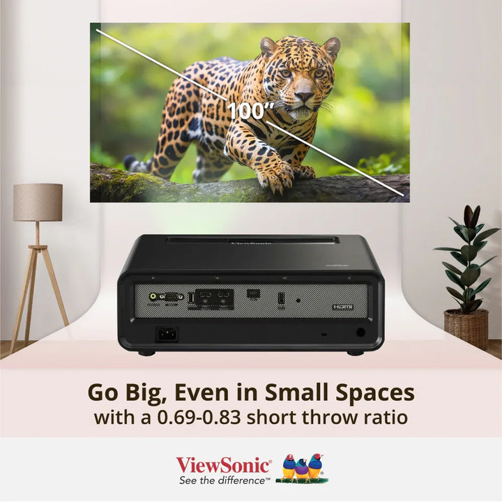 ViewSonic X2-4K Pro 4K HDR Short Throw Smart LED Home Projector with Built-in Google TV - ViewSonic Store