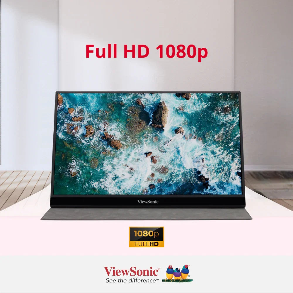 ViewSonic VG1655 16" Portable Monitor - 1080p, USB C w/60W, mini HDMI - ViewSonic Store