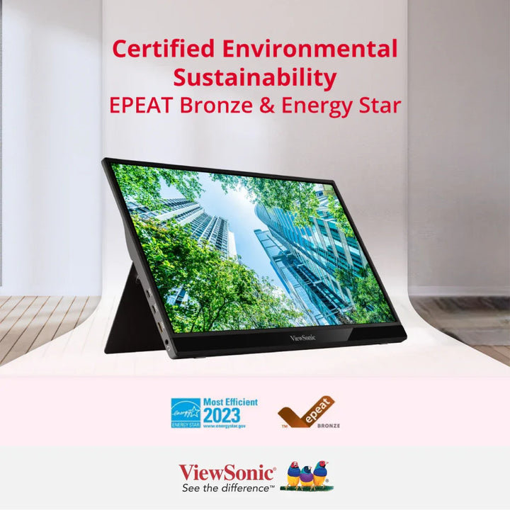 ViewSonic TD1655 16" Touch Portable Monitor 1920 x 1080 USB-C Mini HDMI - ViewSonic Store