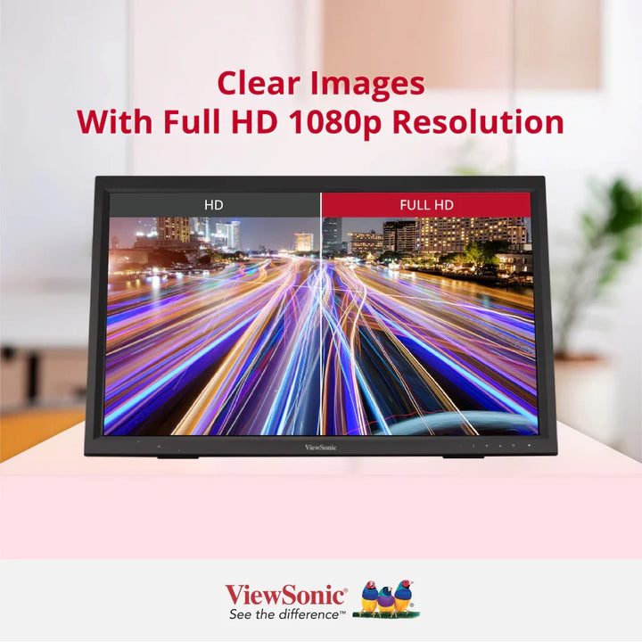 ViewSonic TD2423 24" IR 10-point Touch Screen Monitor - ViewSonic Store Singapore