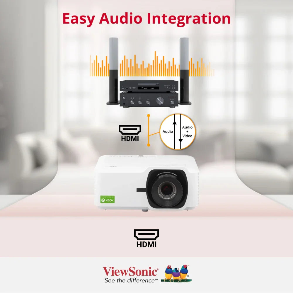 ViewSonic LX700-4K 3,500 ANSI Lumens 4K Laser Home Projector - ViewSonic Store Singapore