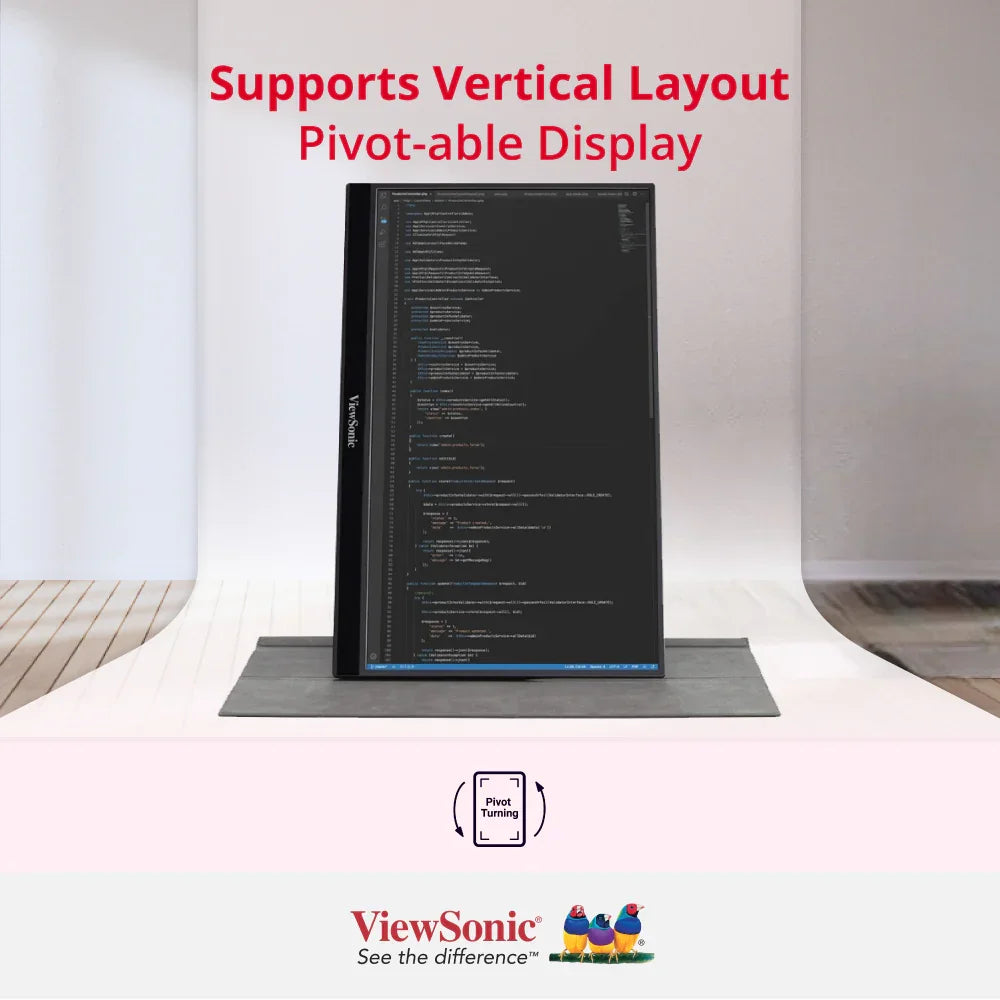 ViewSonic VG1655 16" Portable Monitor - 1080p, USB C w/60W, mini HDMI - ViewSonic Store