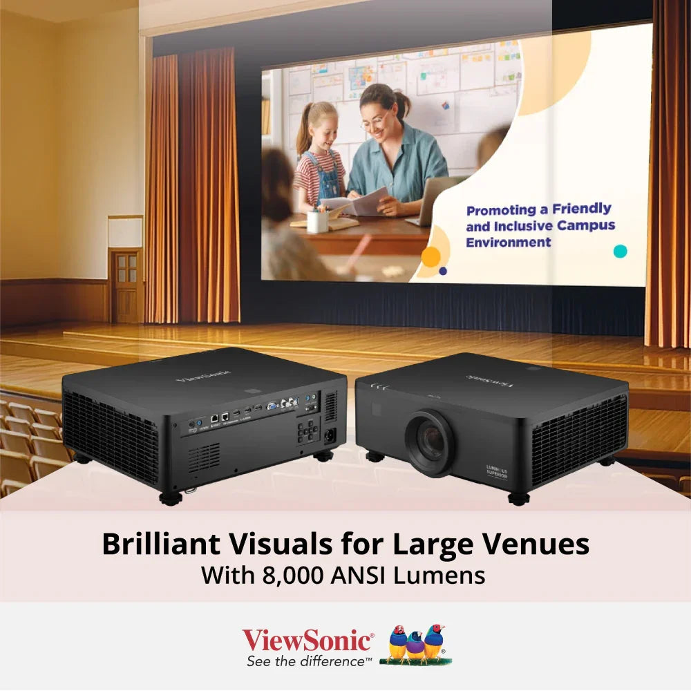 ViewSonic LS951WU 8,000 ANSI Lumens Short Throw WUXGA Laser Installation Projector - ViewSonic Store