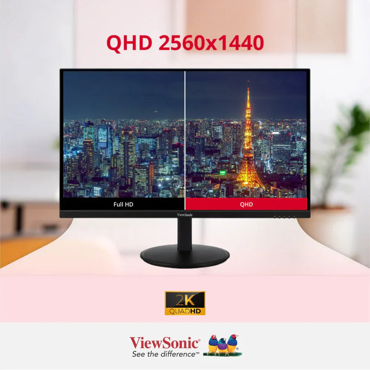 ViewSonic VG2709U-2K 27” QHD 100Hz USB-C Docking Monitor with Dual Speakers and Daisy Chain - ViewSonic Store