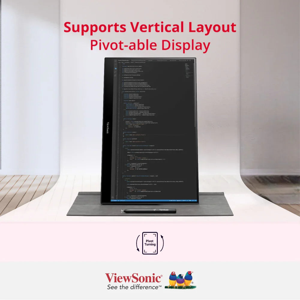ViewSonic TD1655 16" Touch Portable Monitor 1920 x 1080 USB-C Mini HDMI - ViewSonic Store