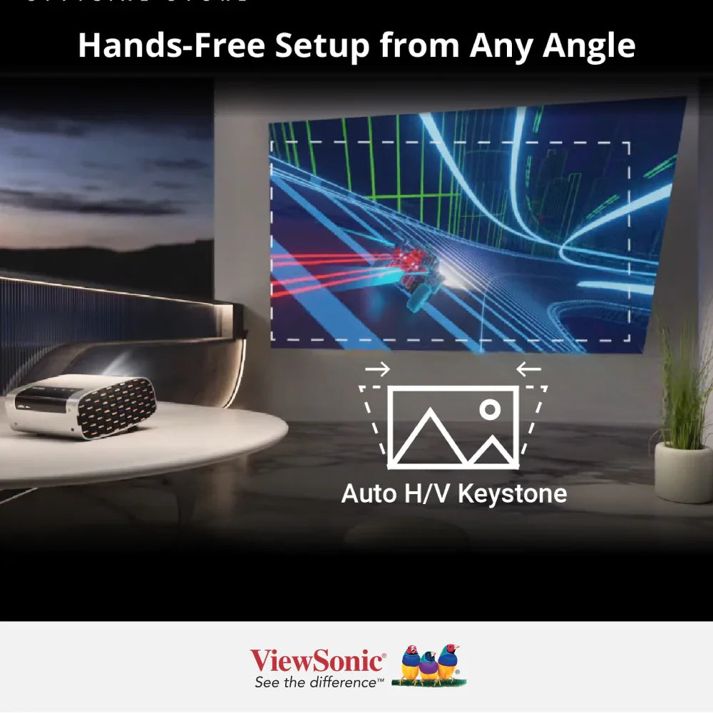 ViewSonic M10 Portable RGB Laser Smart Projector with Harman Kardon Speaker - ViewSonic Store