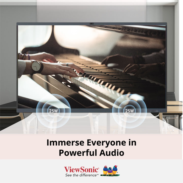 ViewSonic 75" ViewBoard® IN7521C-1C Enterprise Device Licensing Agreement (EDLA) Certified 4K Interactive Display