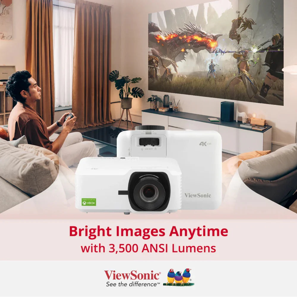 ViewSonic LX700-4K 3,500 ANSI Lumens 4K Laser Home Projector - ViewSonic Store Singapore