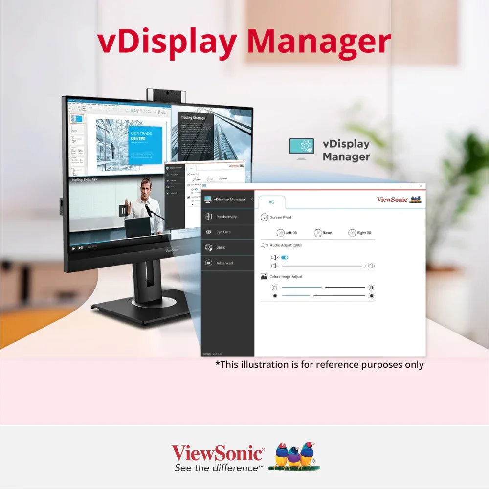 ViewSonic VG2757V-2K 27” QHD 100Hz Video Conferencing Docking Monitor with Windows Hello and Zoom® Certified Pop-up Webcam and 5W speakers - ViewSonic Store