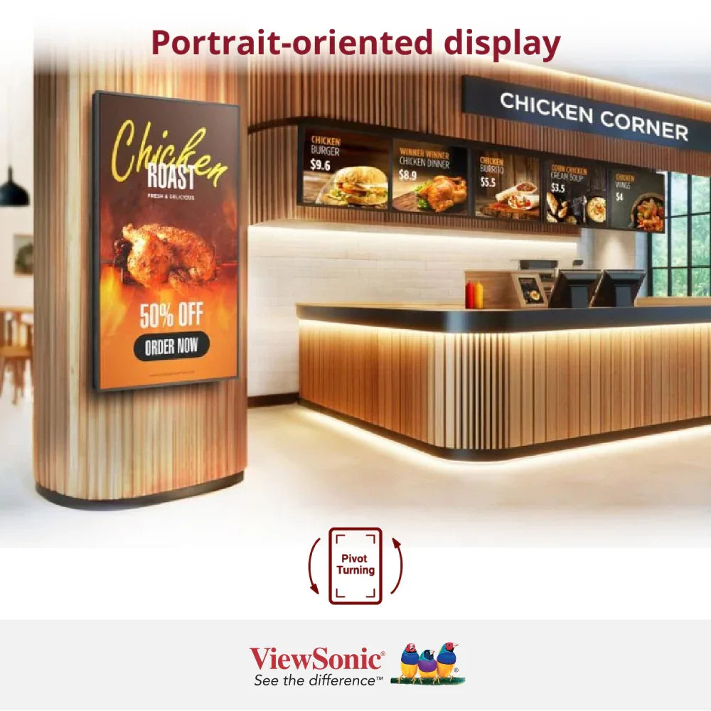 ViewSonic 43" CDE4330 Commercial Display 4K 3840 x 2160 - ViewSonic Store