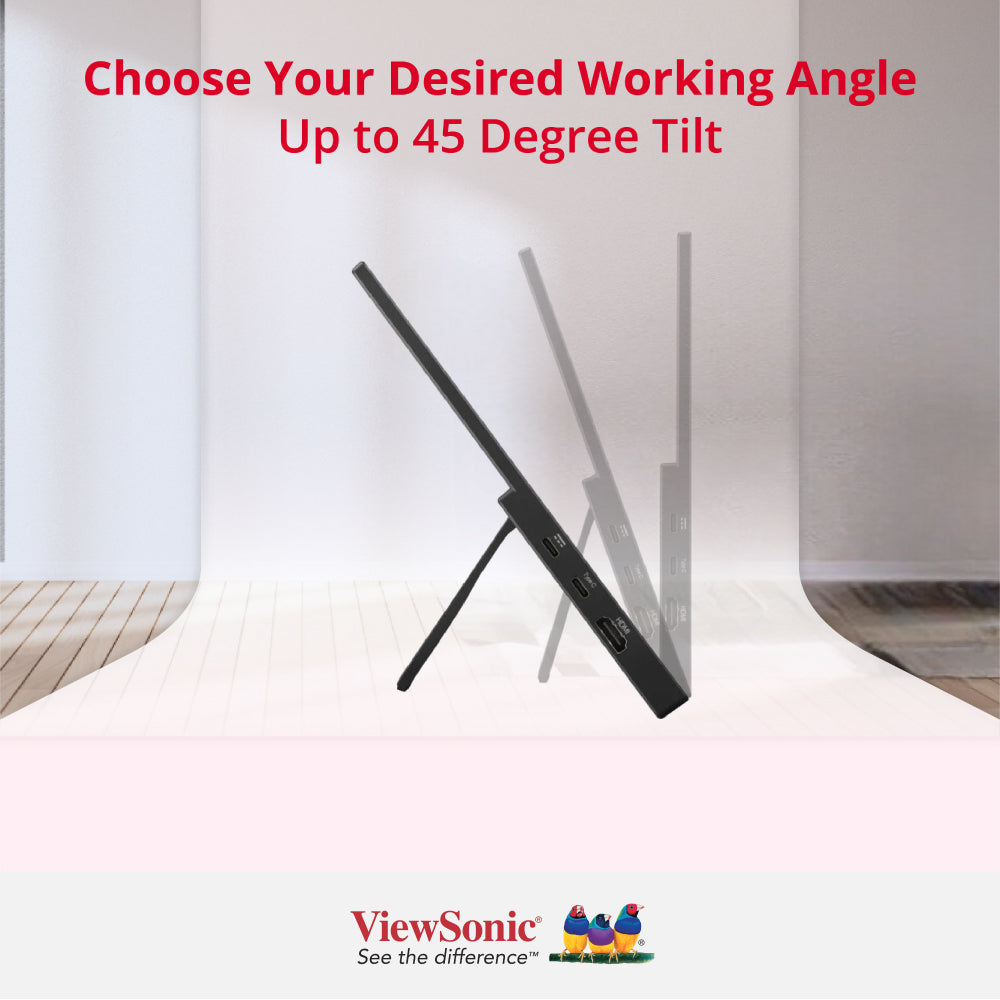 ViewSonic VA1650 16” USB-C Lightweight Portable Monitor