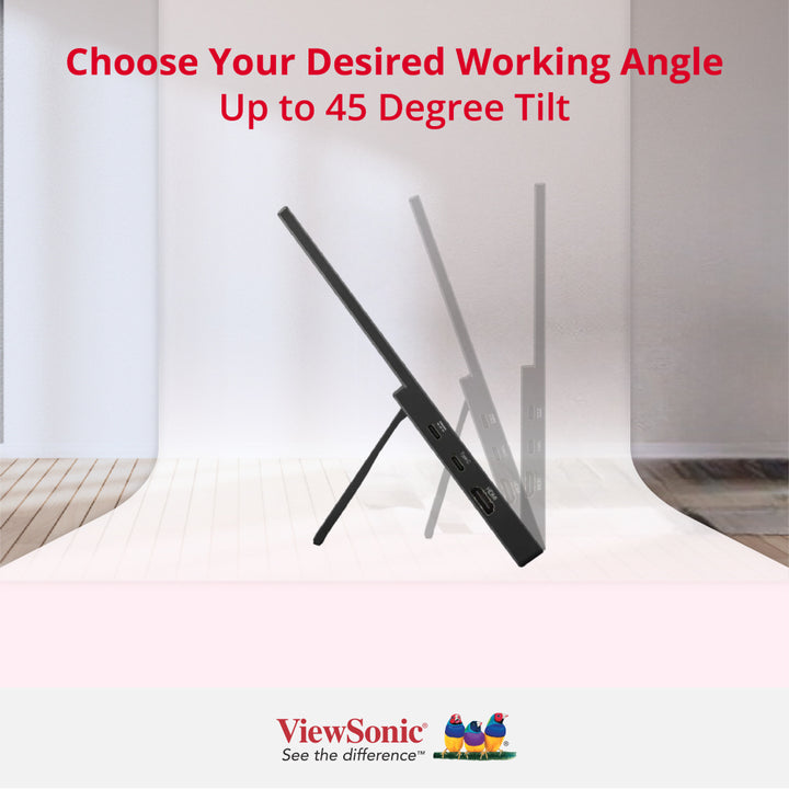 ViewSonic VA1650 16” USB-C Lightweight Portable Monitor