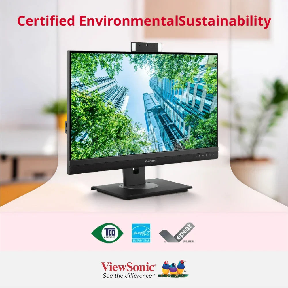 ViewSonic VG2757V-2K 27” QHD 100Hz Video Conferencing Docking Monitor with Windows Hello and Zoom® Certified Pop-up Webcam and 5W speakers - ViewSonic Store