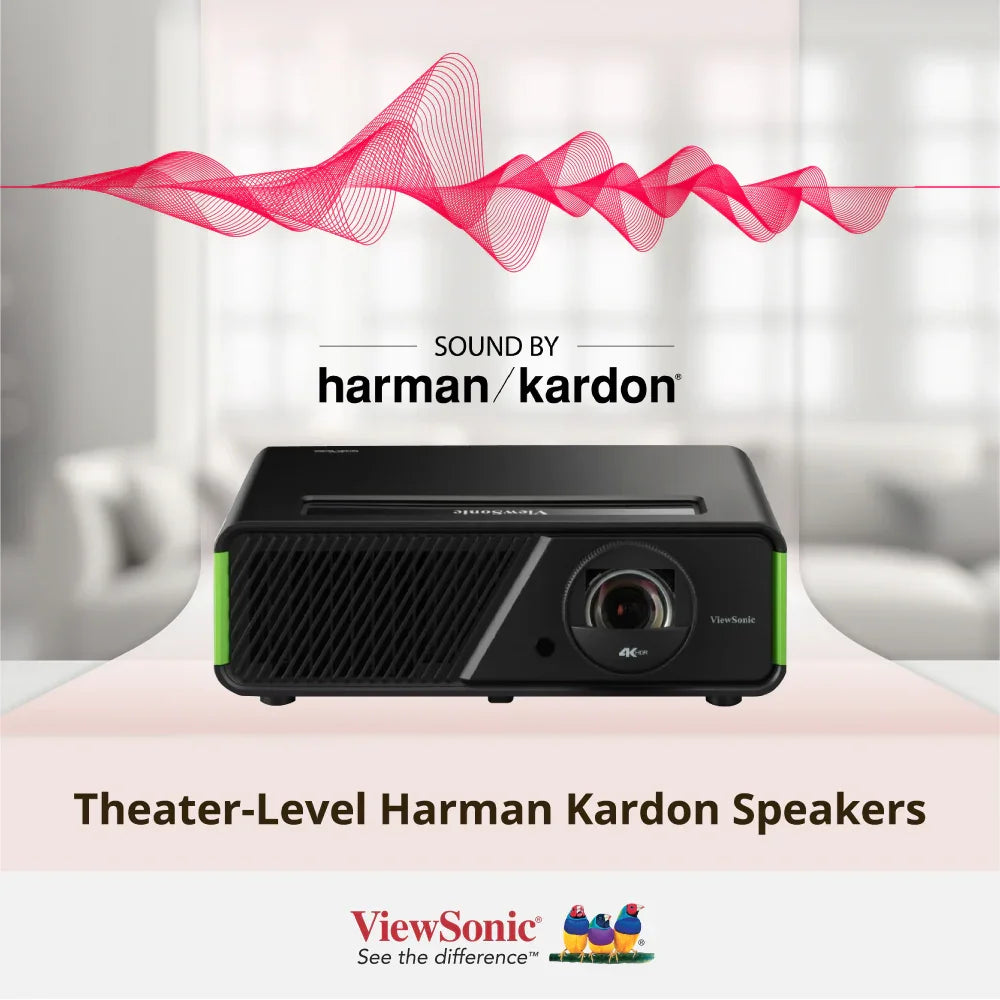 ViewSonic X2-4K Pro 4K HDR Short Throw Smart LED Home Projector with Built-in Google TV - ViewSonic Store