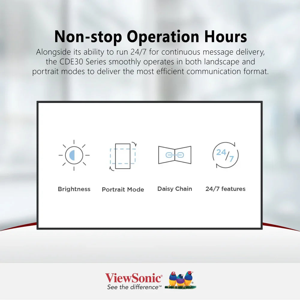 ViewSonic 75" CDE7530 Commercial Display 4K 3840 x 2160 - ViewSonic Store