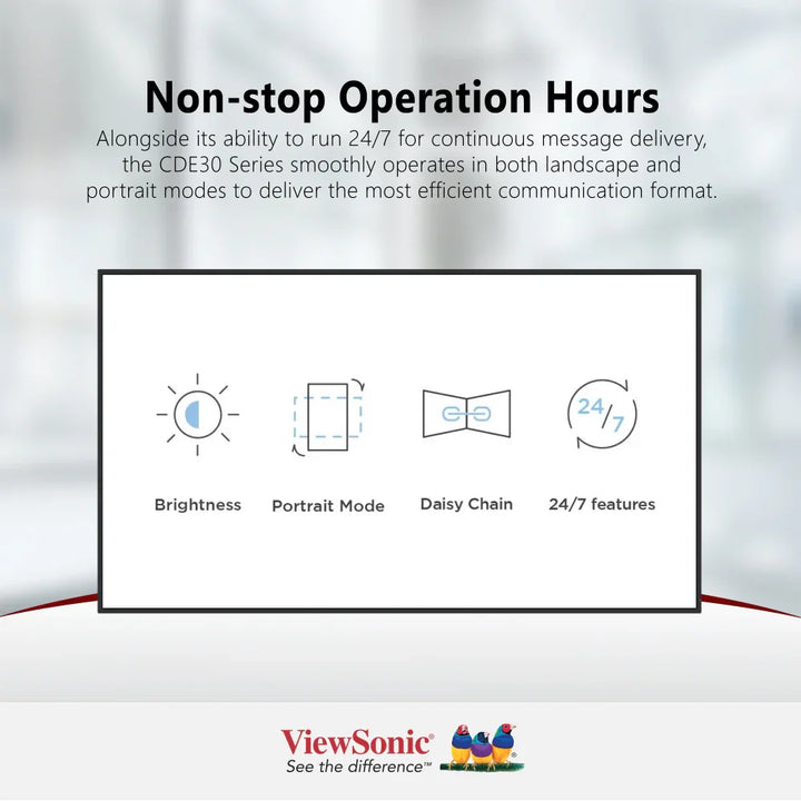 ViewSonic 75" CDE7530 Commercial Display 4K 3840 x 2160 - ViewSonic Store