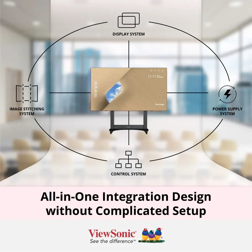 ViewSonic LDS138-151 Foldable 138” All-in-One LED Display - ViewSonic Store