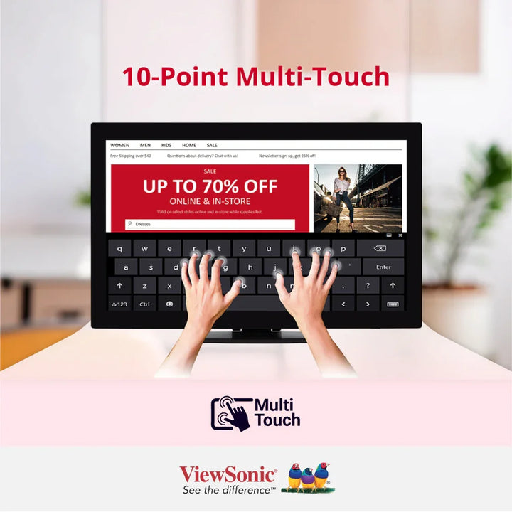 ViewSonic TD2760 27" 10-Point Touch Screen Monitor - ViewSonic Store Singapore