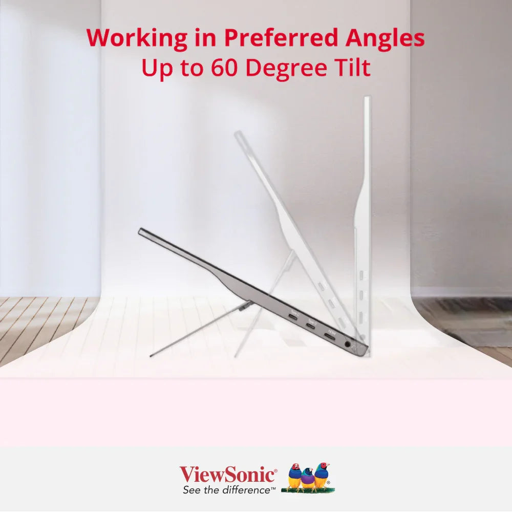 ViewSonic VG1655 16" Portable Monitor - 1080p, USB C w/60W, mini HDMI - ViewSonic Store