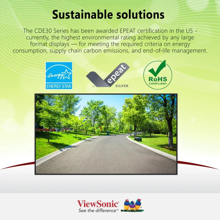 ViewSonic 98" CDE9830 Commercial Display 4K 3840 x 2160 - ViewSonic Store