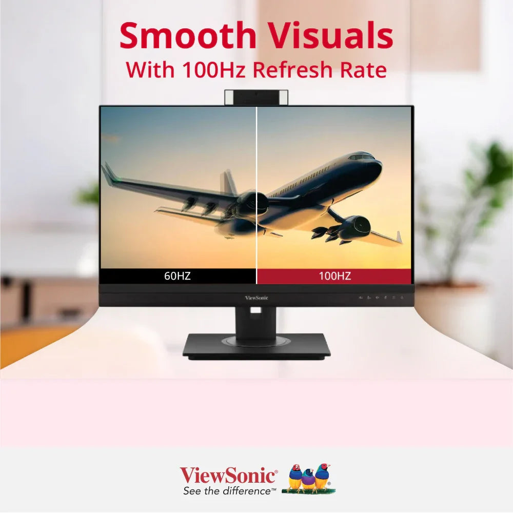 ViewSonic VG2757V-2K 27” QHD 100Hz Video Conferencing Docking Monitor with Windows Hello and Zoom® Certified Pop-up Webcam and 5W speakers - ViewSonic Store