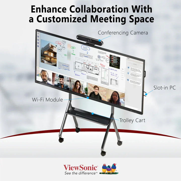 ViewSonic 105" IFP105S 5K 21:9 ViewBoard Interactive Display with Integrated Microphone and USB-C - ViewSonic Store