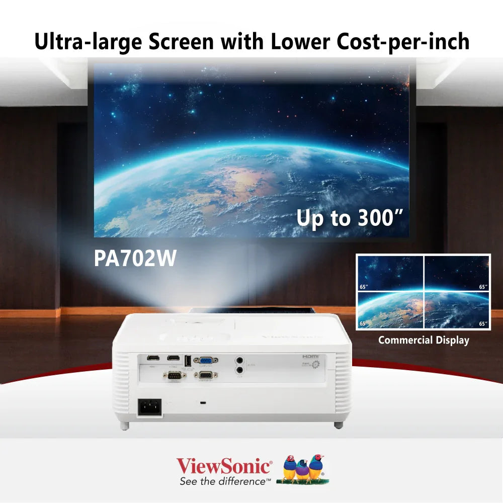 ViewSonic PS502W 4,000 ANSI Lumens WXGA Short Throw Business & Education Projector - ViewSonic Store