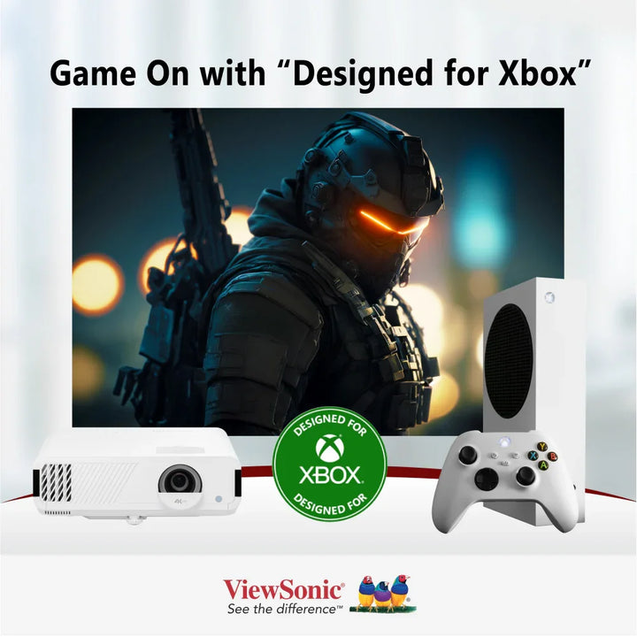 ViewSonic PX749-4K 4,000 ANSI Lumens 4.2ms 240Hz USB-C 4K Home Projector Designed for Xbox - ViewSonic Store