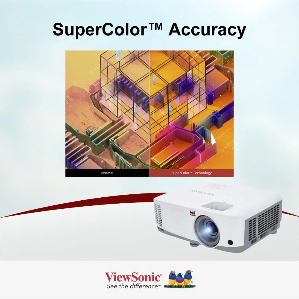 ViewSonic PG707W 4,000 ANSI Lumens WXGA Business Projector 1280 x 800 - ViewSonic Store