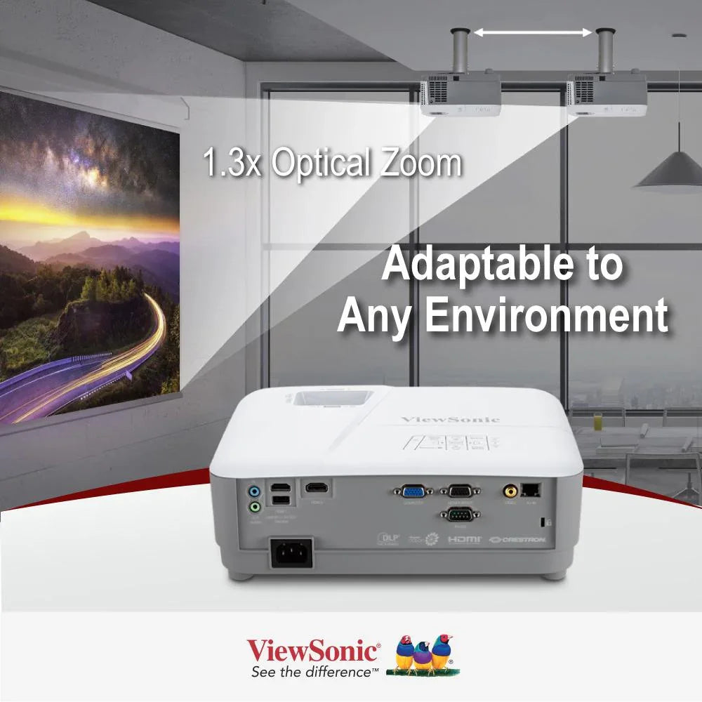 ViewSonic PG707W 4,000 ANSI Lumens WXGA Business Projector 1280 x 800 - ViewSonic Store