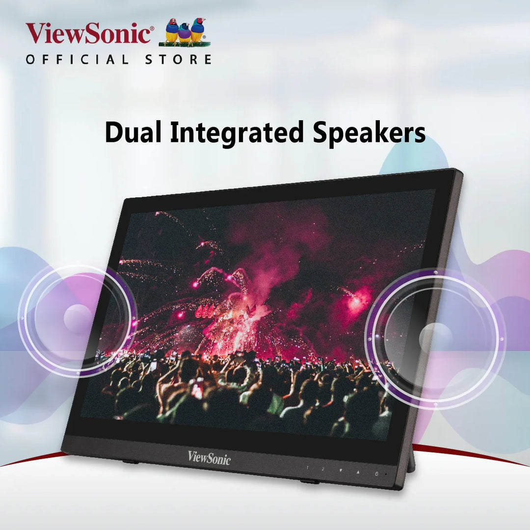 ViewSonic TD1630-3 16" 1366 x 768 10-Point Touch Screen HDMI/VGA Monitor - ViewSonic Store