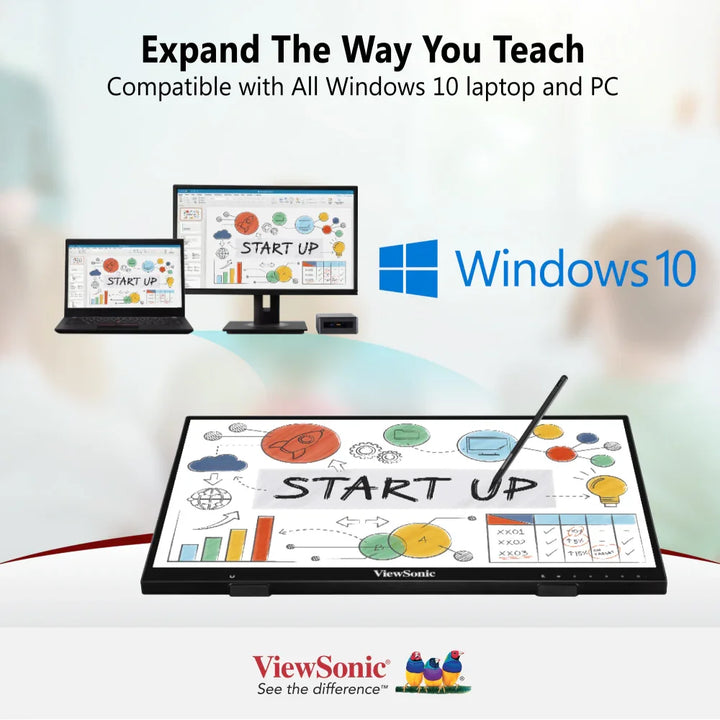 ViewSonic ID2456 24" Touch Monitor with MPP2.0 Active Pen - 1920 x 1080 - ViewSonic Store
