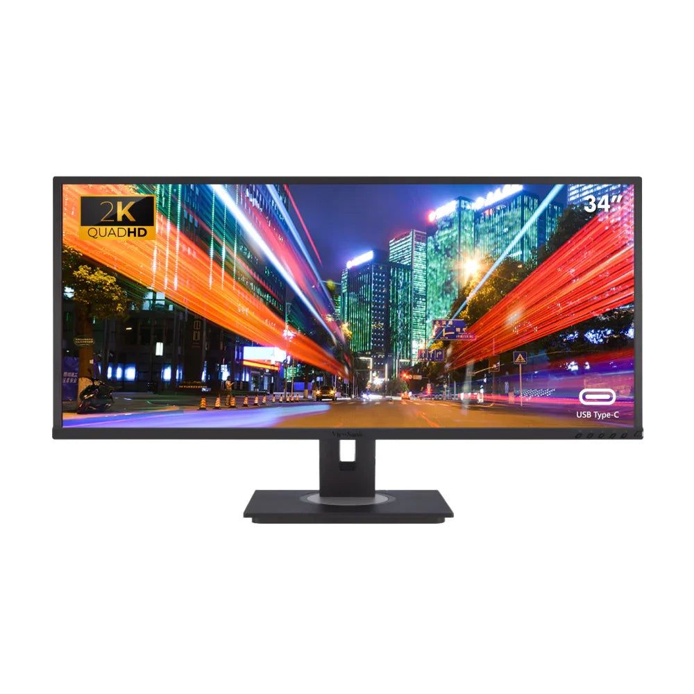 ViewSonic VG3456 34" WQHD Docking Monitor 3440 x 1440, USB-C, Ethernet - ViewSonic Store