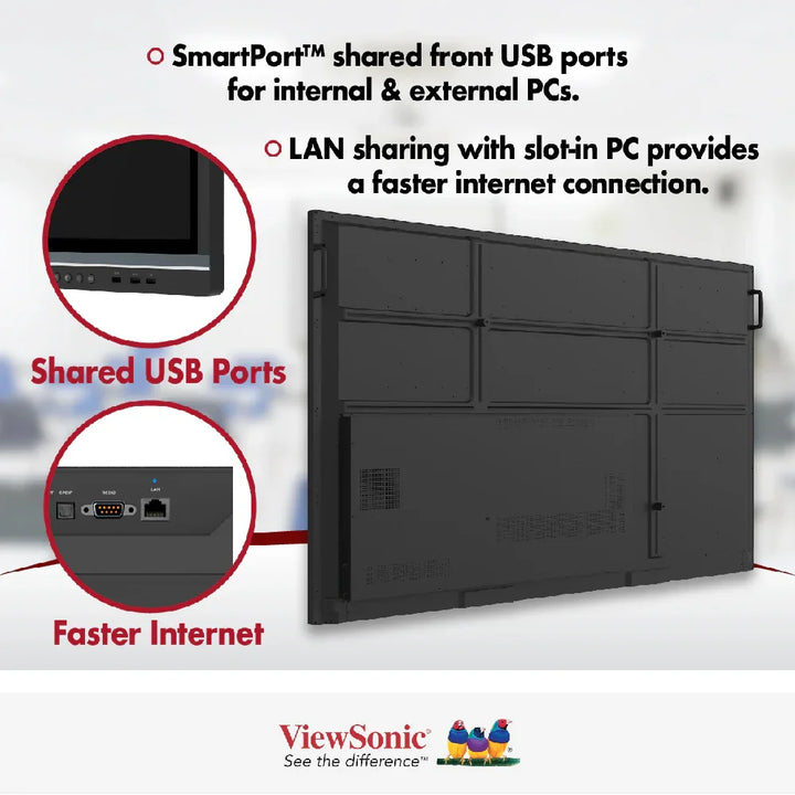 ViewSonic 55" IFP5550 Interactive Display 4K ViewBoard Gen 5F 3840 x 2160 - ViewSonic Store