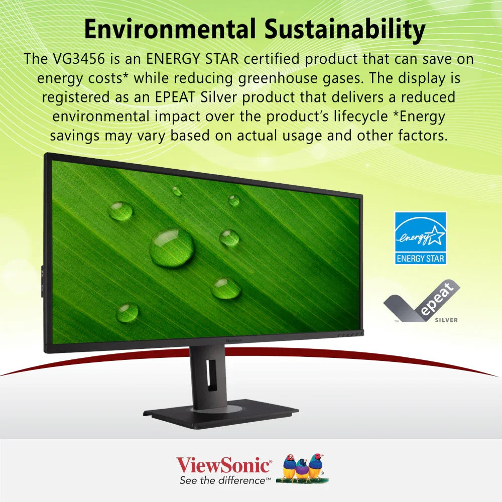 ViewSonic VG3456 34" WQHD Docking Monitor 3440 x 1440, USB-C, Ethernet - ViewSonic Store