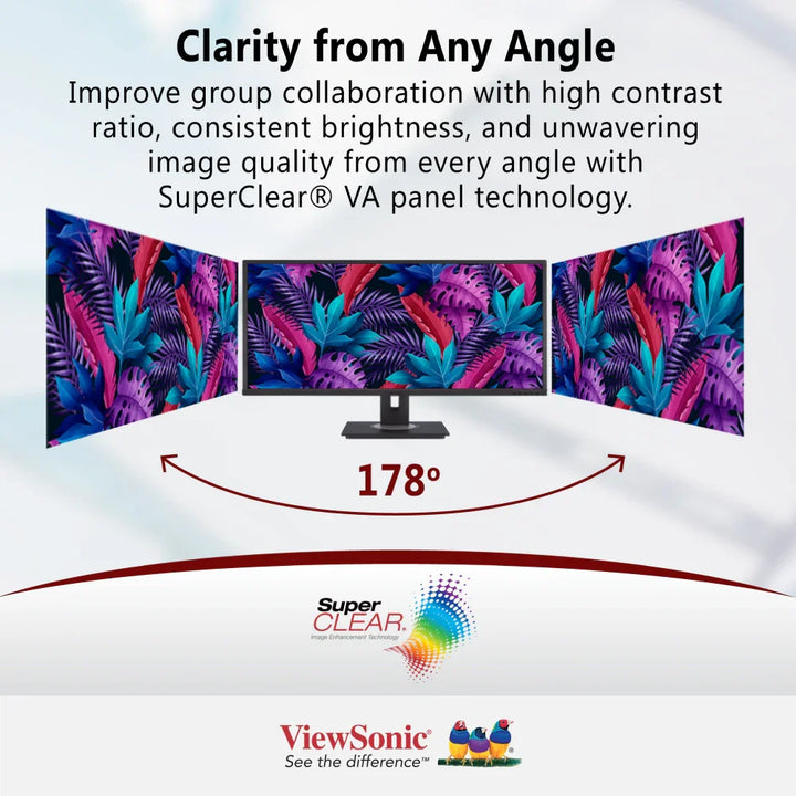 ViewSonic VG3456 34" WQHD Docking Monitor 3440 x 1440, USB-C, Ethernet - ViewSonic Store