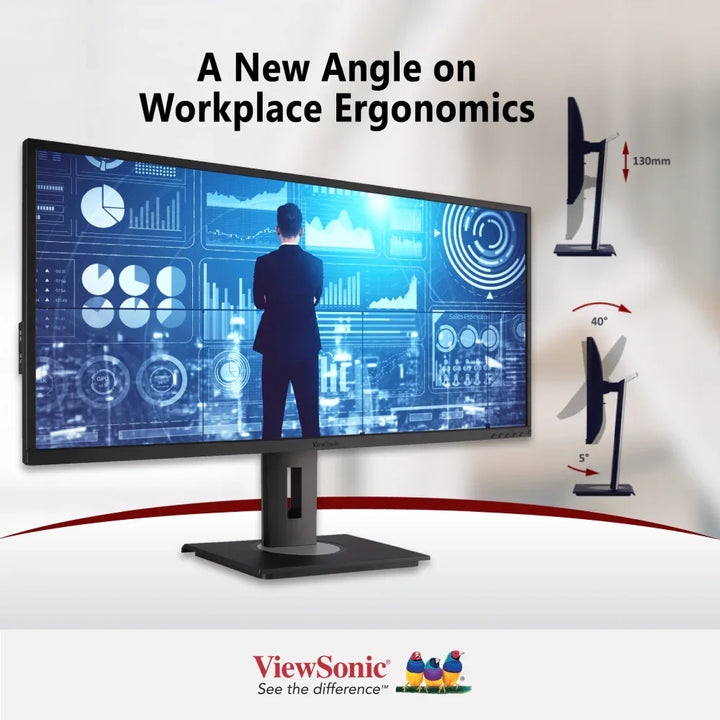 ViewSonic VG3456 34" WQHD Docking Monitor 3440 x 1440, USB-C, Ethernet - ViewSonic Store