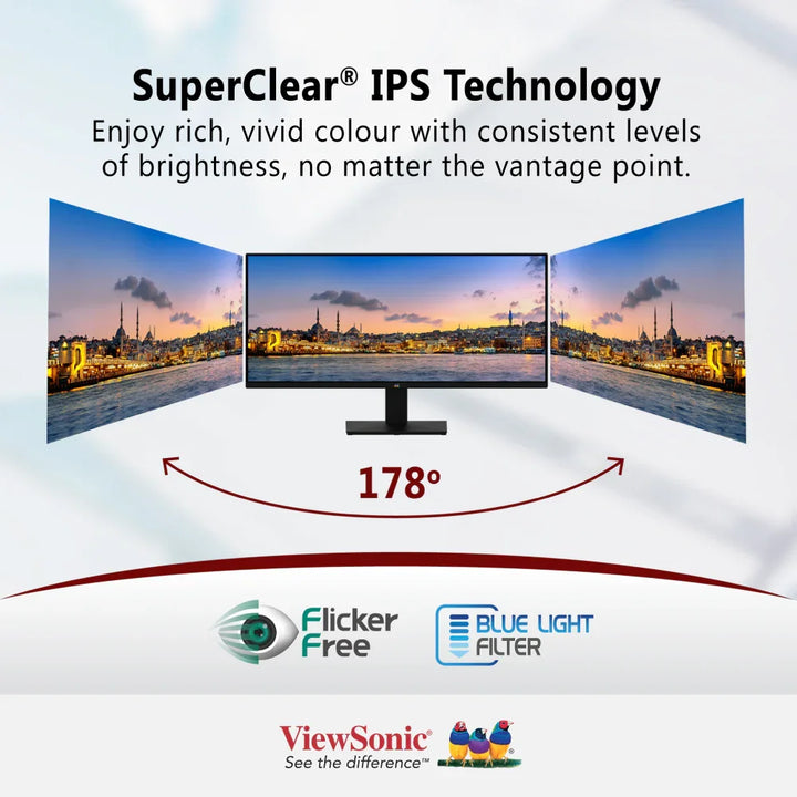 ViewSonic VA2932-MHD 29" Ultra-wide Monitor 2560 x 1080, 75 Hz, HDMI/DP - ViewSonic Store