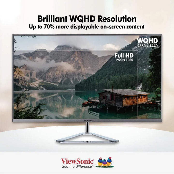 ViewSonic VX3276-2K-MHD-2 32" 75 Hz IPS QHD Monitor 2560 x 1440, HDR10 - ViewSonic Store