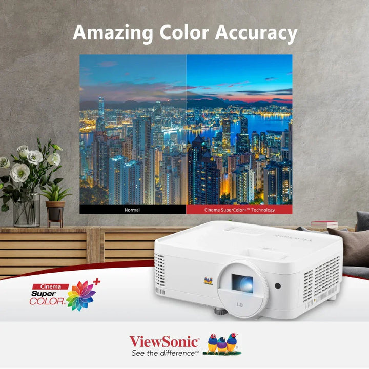 ViewSonic LS500WHE WXGA 3000 ANSI Lumen Lamp Free 3rd Gen LED Projector - ViewSonic Store