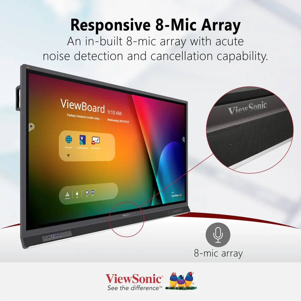 ViewSonic 75" IFP7552-1A Interactive Display 4K ViewBoard 3840 x 2160 - ViewSonic Store