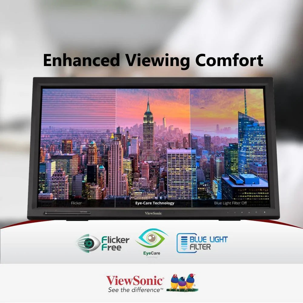 ViewSonic TD2223-2 22" IR 10-point Touch Screen Monitor - 1920 x 1080 - ViewSonic Store