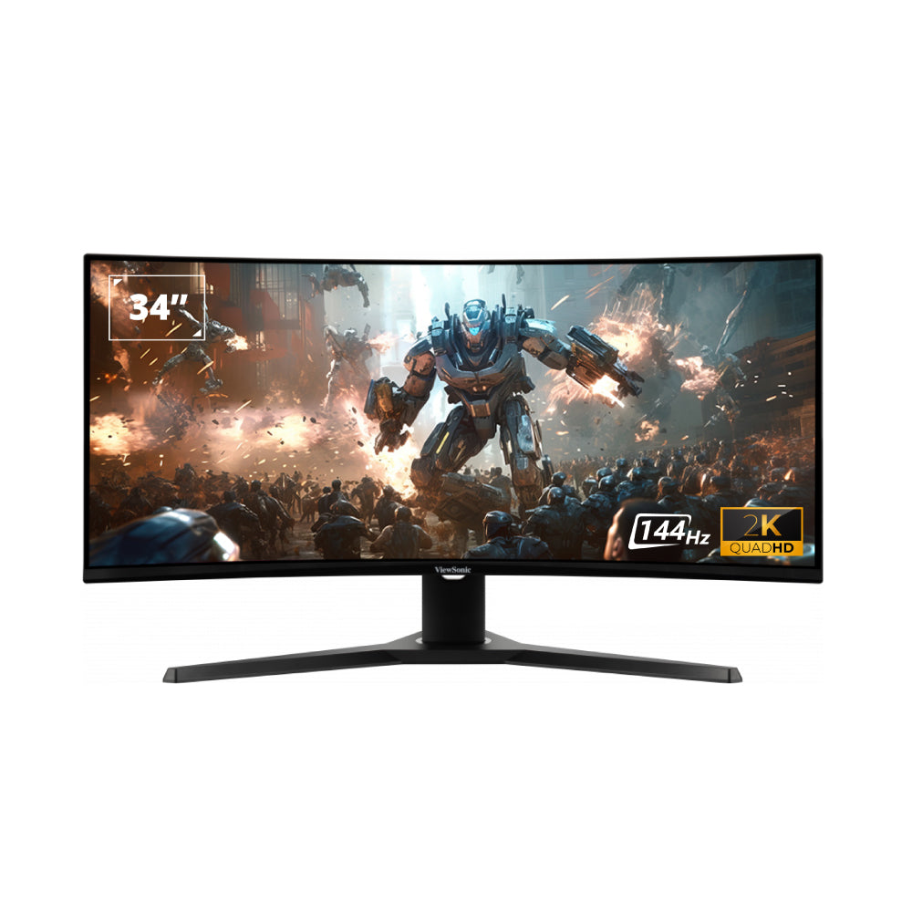 ViewSonic VX3418-2KPC 34” UWQHD 144Hz Curved Gaming Monitor 3440x1440