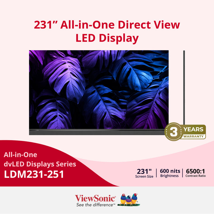 VIEWSONIC LDM231-251 231” All-in-One Direct View LED Display