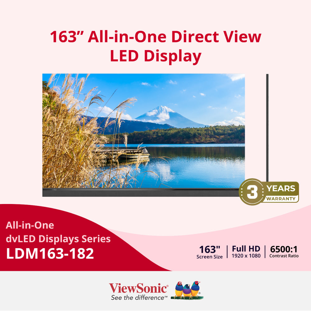 VIEWSONIC LDM163-182 163” All-in-One Direct View LED Display