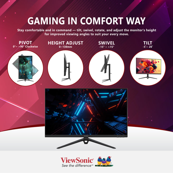 ViewSonic VX2428J 24” 180Hz Fast IPS Gaming Monitor