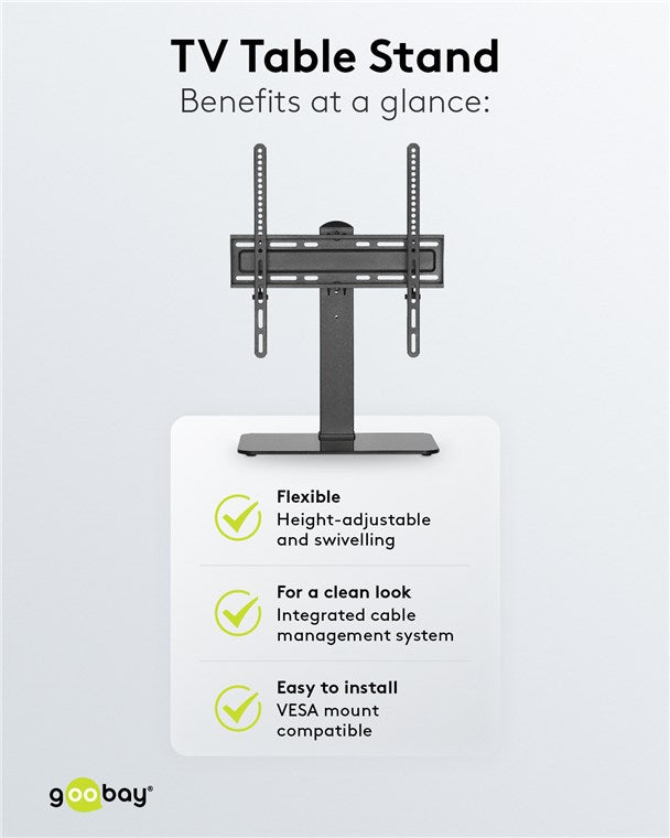 GOOBAY Tabletop TV Stand Basic Fix (32 - 55 inch)